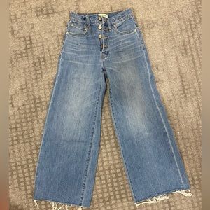 Madewell wide leg jeans 23